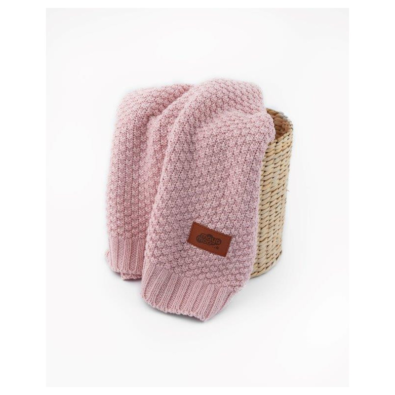 Strikket tæppe/blanket til børn i bomuld/ bamboo fra MytrendyHome.dk