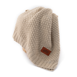Strikket tæppe/blanket til børn i bomuld/ bamboo fra MytrendyHome.dk