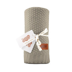 Strikket tæppeblanket til børn i bomuld bamboo fra MytrendyHome