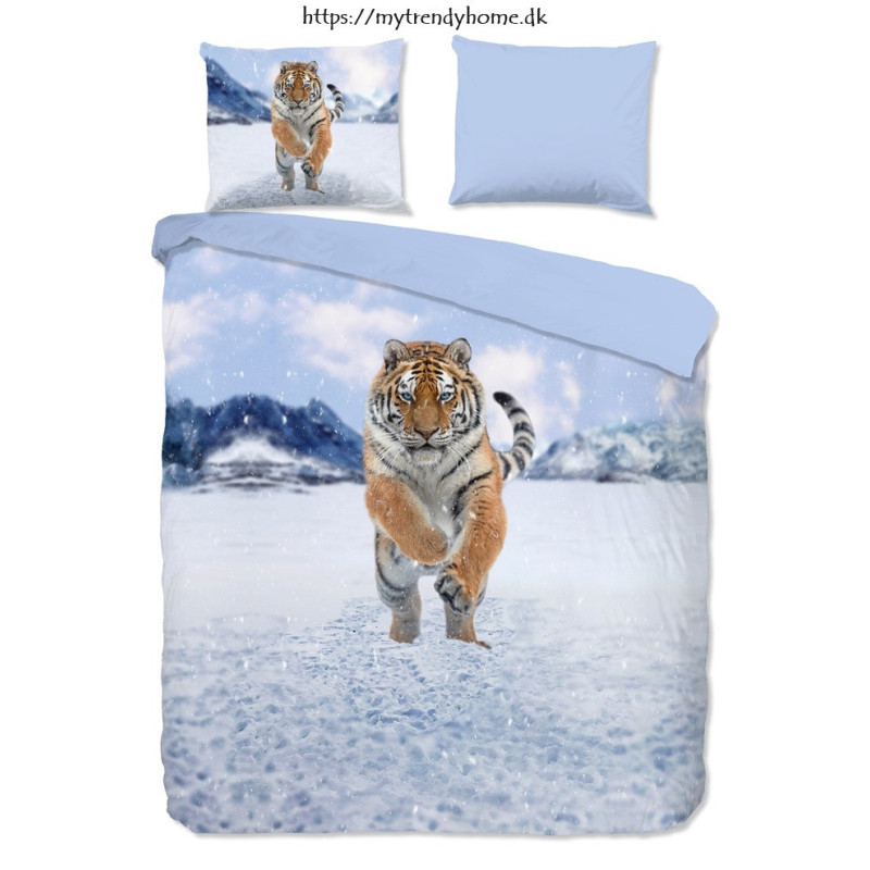 Flonel Sengesæt Zelda med Tiger fra MytrendyHome.dk