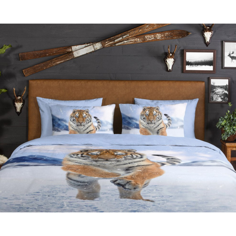 Flonel Sengesæt Zelda med Tiger fra MytrendyHome.dk