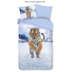 Flonel Sengesæt Zelda med Tiger fra MytrendyHome.dk