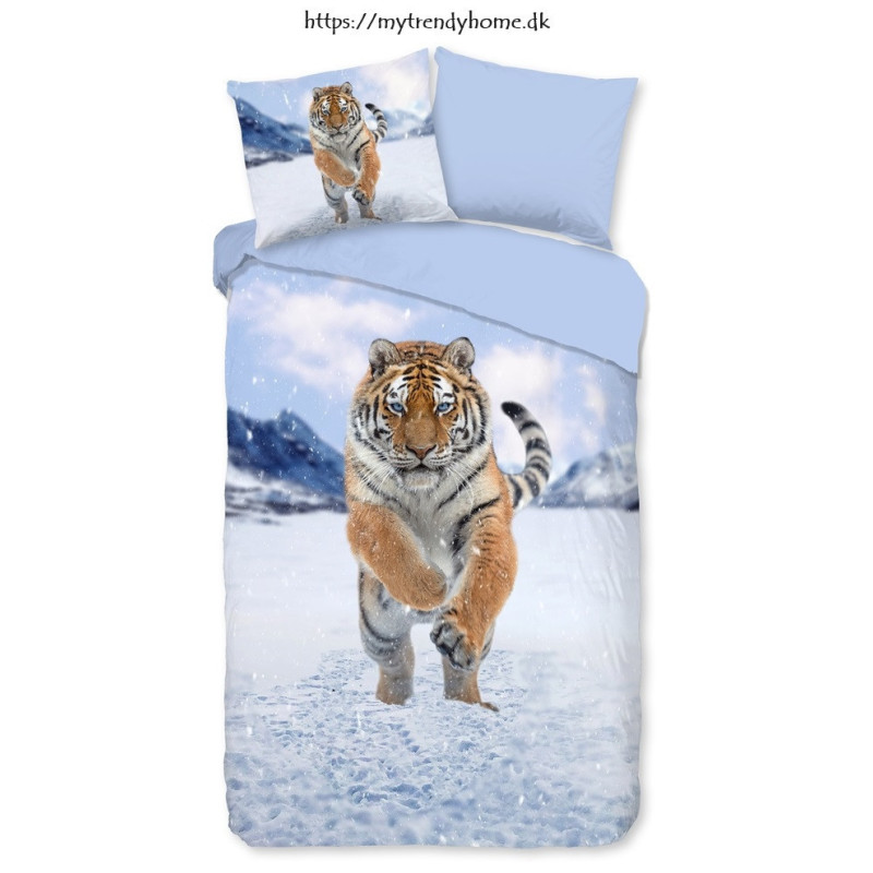 Flonel Sengesæt Zelda med Tiger fra MytrendyHome.dk