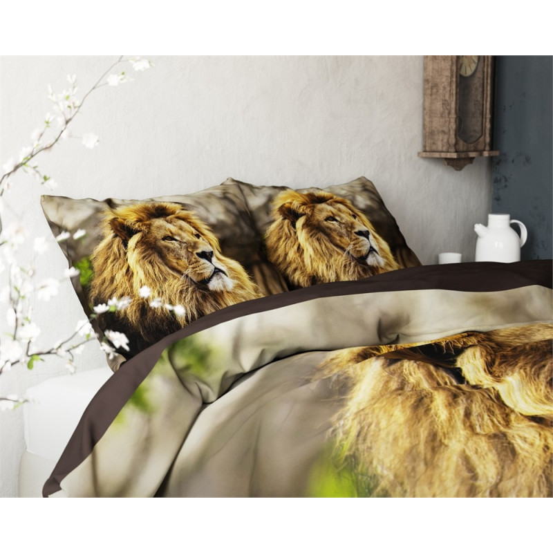 Sengesæt Lion i 100% bomuld med løve på fra MyTrendyHome.dk