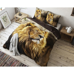 Sengesæt Lion i 100% bomuld med løve på fra MyTrendyHome.dk