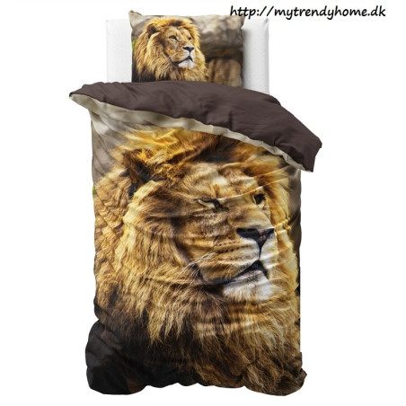 Sengesæt Lion i 100% bomuld med løve på fra MyTrendyHome.dk