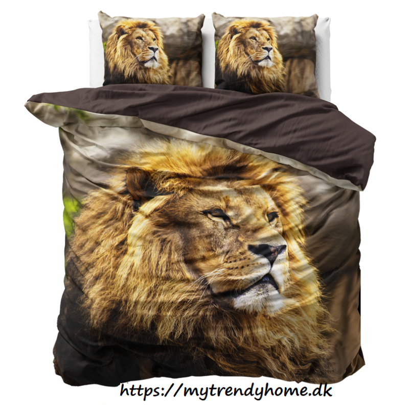 Sengesæt Lion i 100% bomuld med løve på fra MyTrendyHome.dk