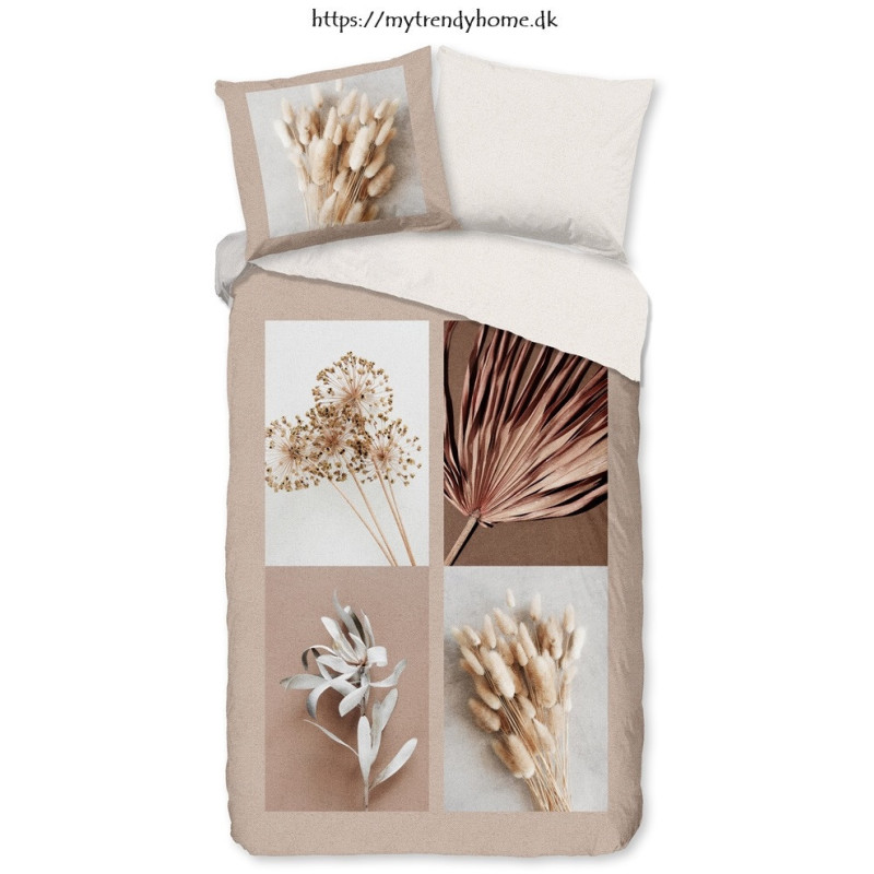 Sengesæt Kami i 100% bomuld med tørrede blomster fra MyTrendyHome.dk