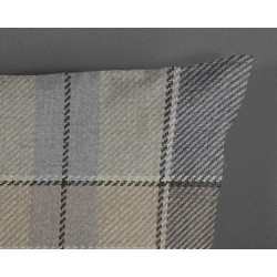 Sengesæt Jacoba for voksne og børne med et elegant tartanmønster, enkelt, dobbeltdyne, king size, 100% bomuld
