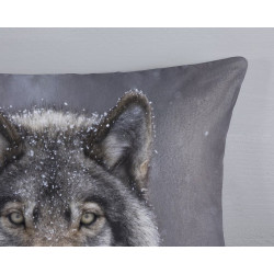 Flonel sengesæt Wolfie med wolfs i 100% bomuld fra MyTrendyHome.dk