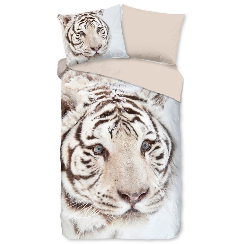Flonel Sengesæt Thor med Tiger på er perfekt til både voksne og børn.