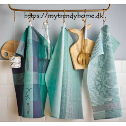 Jacquard Viskestykke Arena i 50% bomuld/50% hør fra MyTrendyHome.dk
