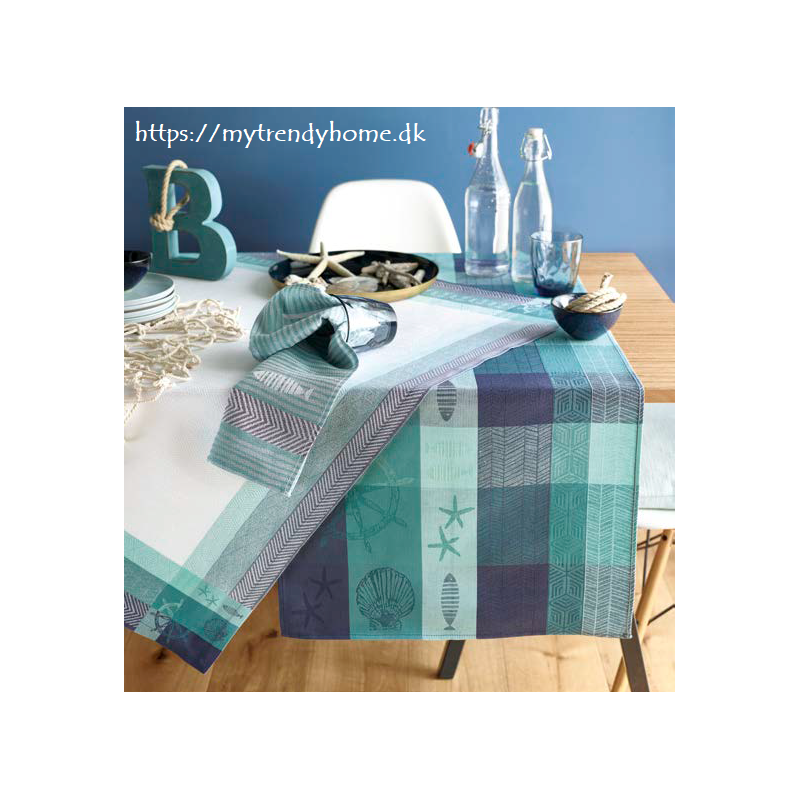 Jacquard Viskestykke Arena i 50% bomuld/50% hør fra MyTrendyHome.dk