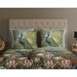 Sengesæt Esther i 100% bomuld med påfugl fra MyTrendyHome.dk
