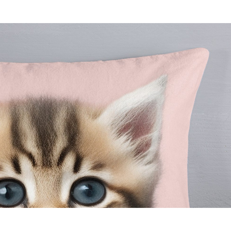 Flonel sengesæt Meow med lille katte fra MyTrendyHome.dk