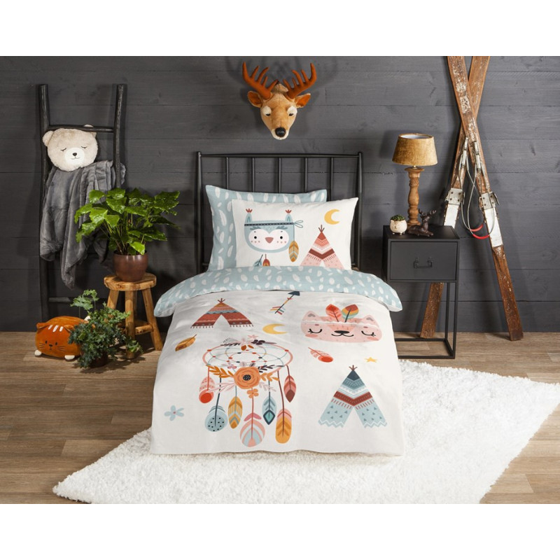 Flonel Sengesæt Dreamy i 100% bomuld med drømmefanger fra MyTrendyHome