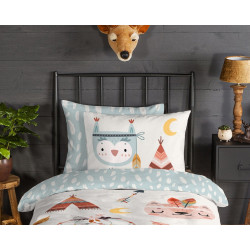 Flonel Sengesæt Dreamy i 100% bomuld med drømmefanger fra MyTrendyHome