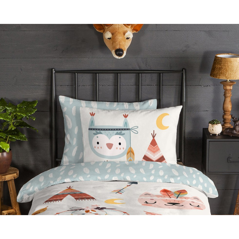 Flonel Sengesæt Dreamy i 100% bomuld med drømmefanger fra MyTrendyHome
