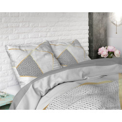 Sengesæt Graphic White i ren bomuld fra MyTrendyHome.dk