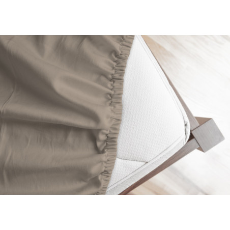 Flonel Faconlagen Taupe100% bomuld fra MyTrendyHome.dk