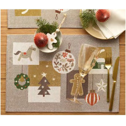Dækkeserviet HOME 4 X-MAS med julemotiv fra MytrendyHome.dk