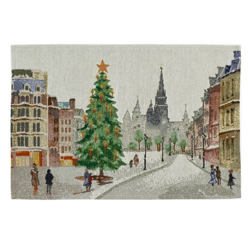 Dækkeserviet X-MAS IN TOWN med julemotiv fra MytrendyHome.dk