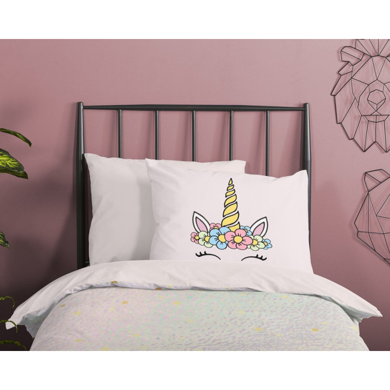 Sengetøj Unikorn Mandy, pink med Enhjørnet fra MyTrendyHome.dk
