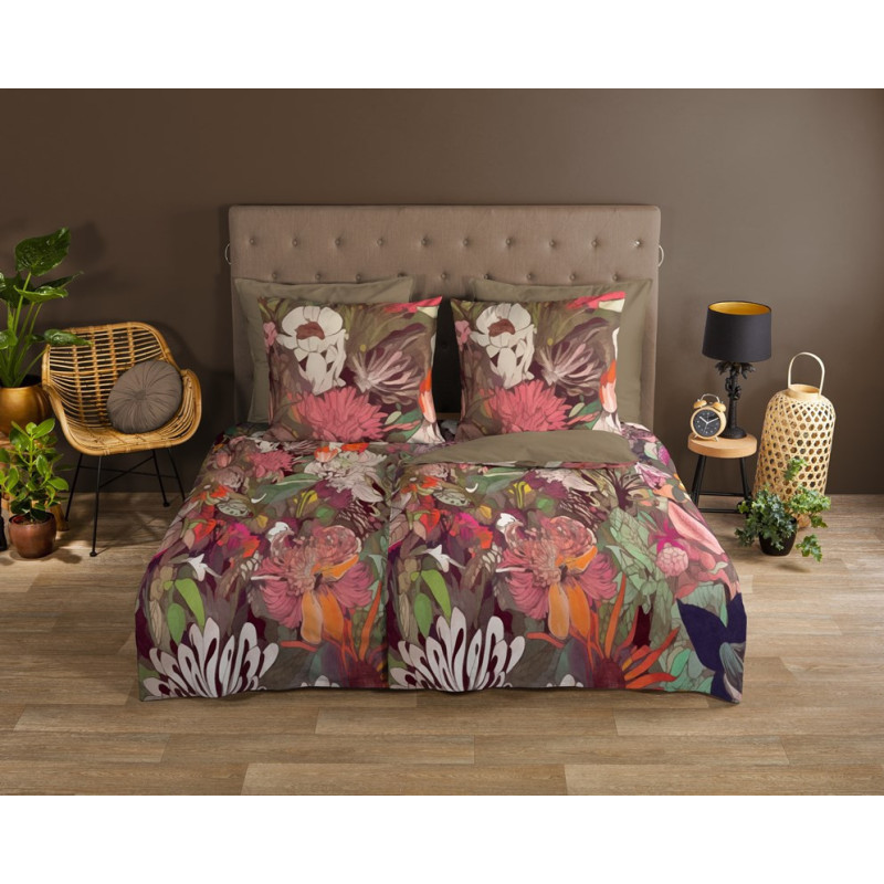 Sengesæt Markise i 100% bomuld med blomster fra MyTrendyHome.dk