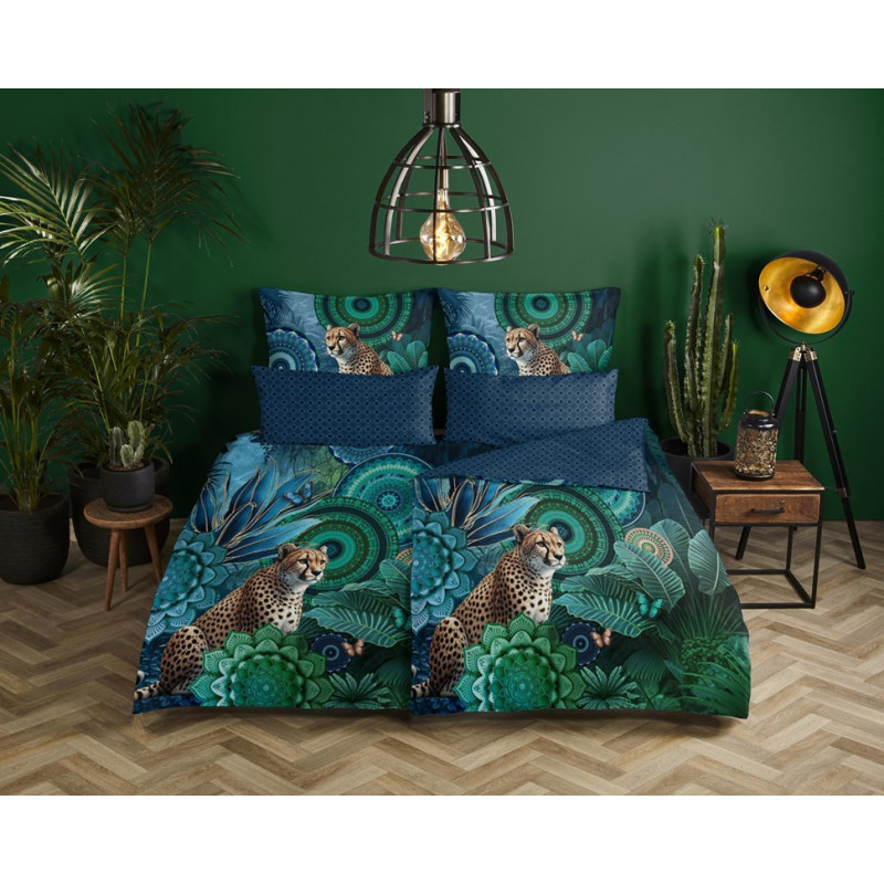Bomuldssatin sengetøj Nyah med mandala ornament fra MytrendyHome.dk