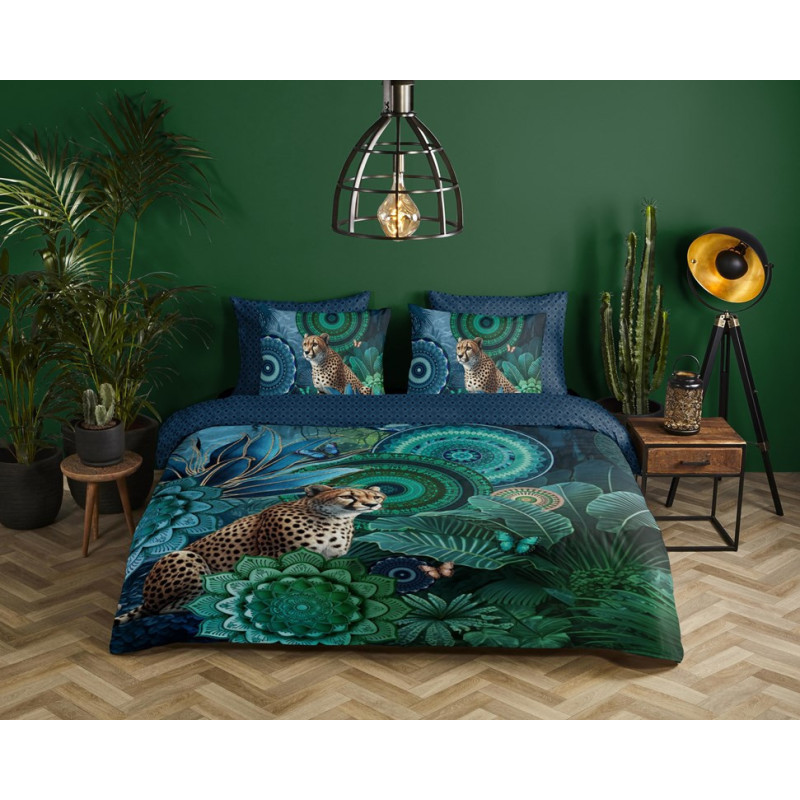 Bomuldssatin sengetøj Nyah med mandala ornament fra MytrendyHome.dk