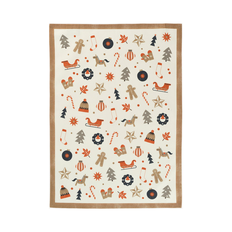 Juleviskestykker X-mas Beige