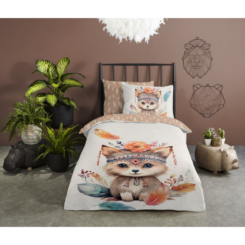 Børnesengetøj Hejl med lille ræv fra MyTrendyHome.dk