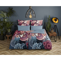 Bomuldssatin sengetøj Asher med mandala ornament fra MytrendyHome.dk