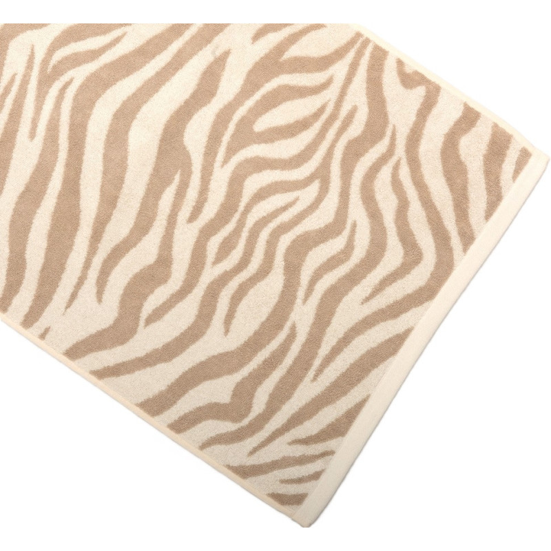 Sand/råhvid Elegante frottéhåndklæder Zebra Soft fra MytrendyHome.dk