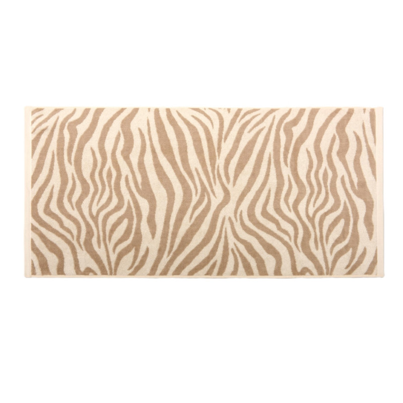 Sand/råhvid Elegante frottéhåndklæder Zebra Soft fra MytrendyHome.dk