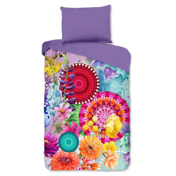 Bomuldssatin sengetøj Vitori med mandala ornament fra MytrendyHome.dk