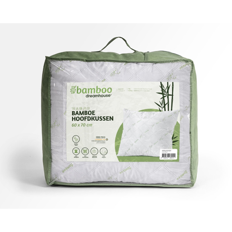 Antibakterielle og hyperallergenisk Bambus Pude 60x70 cm fra MyTrendyHome.dk