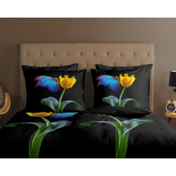 Sengesæt Hamburgi 100% bomuld med blomster fra MyTrendyHome.dk