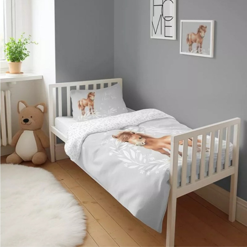 5137_B Børnesengetøj Little Pony med sjove heste fra MyTrendyHome.dk