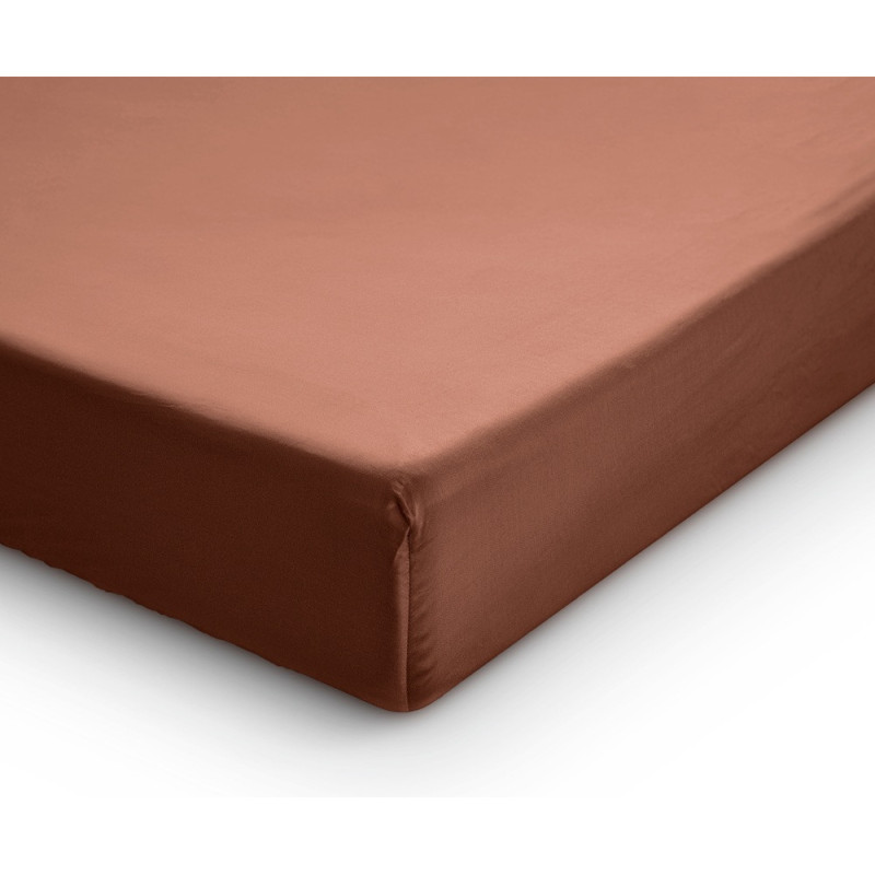 Satin Split Faconlagen Brun i ren Bomuld fra MytrendyHome.dk