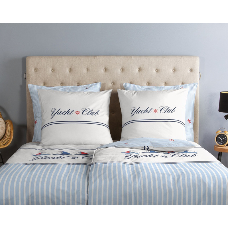 Sengesæt Meri 100% bomuld med maritim motiv fra MyTrendyHome.dk
