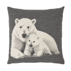 Pudebetræk  "Ice Bjørne" – 60x60 cm, antracit fra MyTrendyHome.dk