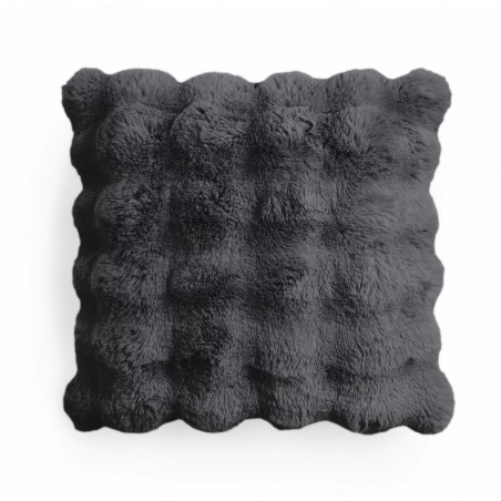 Sofapude i kunstpels Pom pon Rabbit Fur pyntepude
