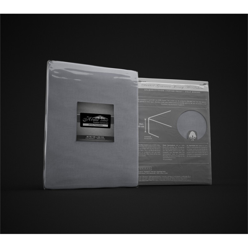 Faconlagen Double Jersey 220 gr. Straight Pack Grå
