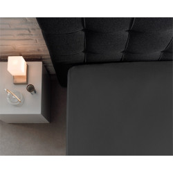 Jersey stretch Faconlagen - Anthracite