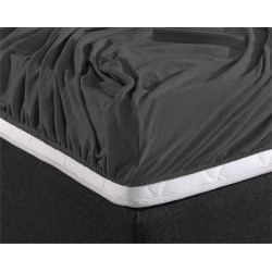 Jersey stretch Faconlagen - Anthracite