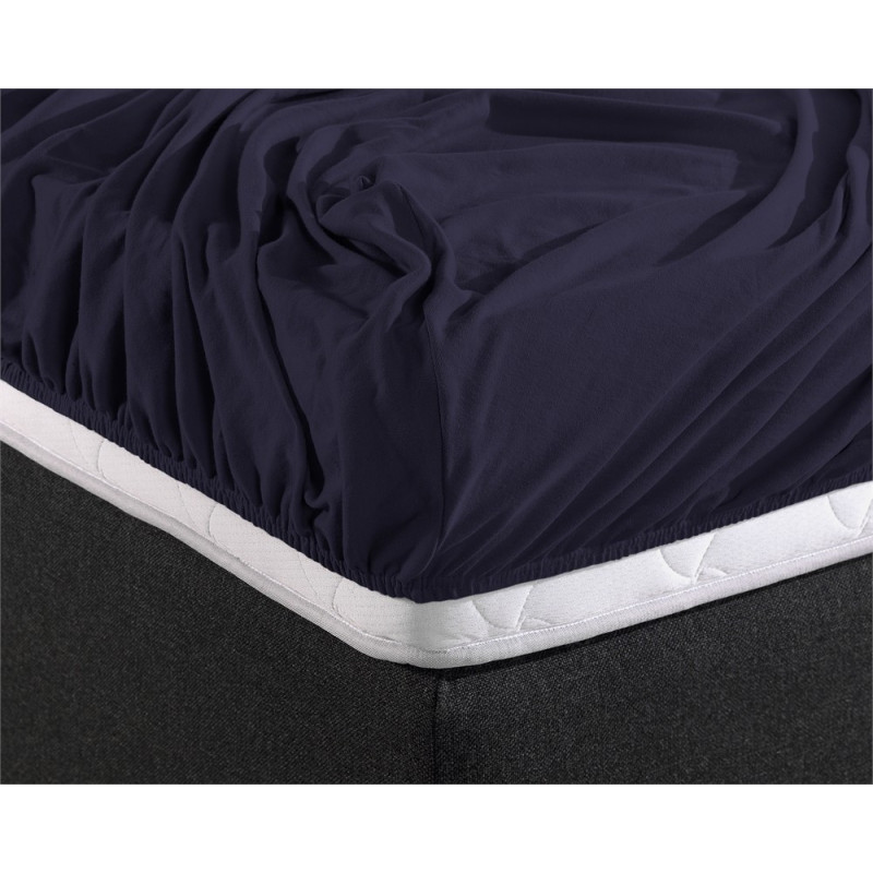 Faconlagen Double Jersey Navy