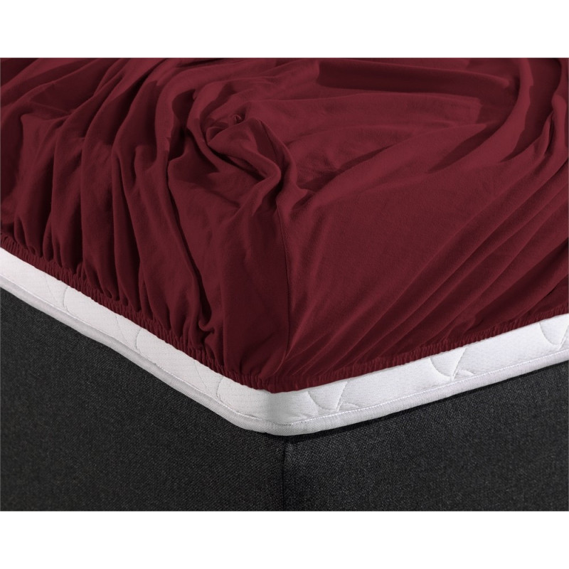 Faconlagen Double Jersey Bordeaux