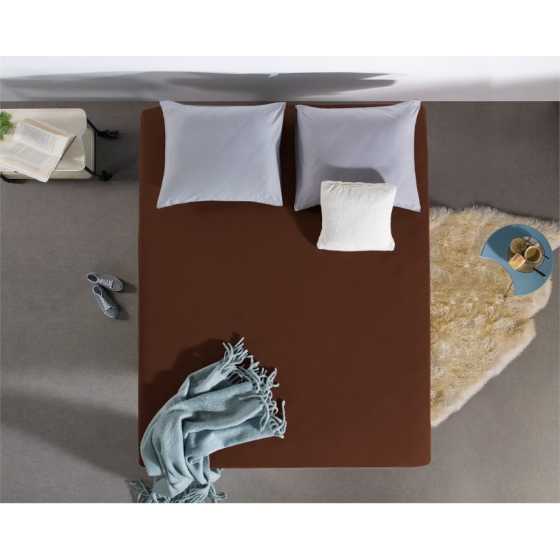 Faconlagen Double Jersey Brown