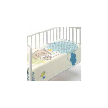 Fleeceplaid til baby Bamse i Luftballon fra MyTrendyHome.dk  